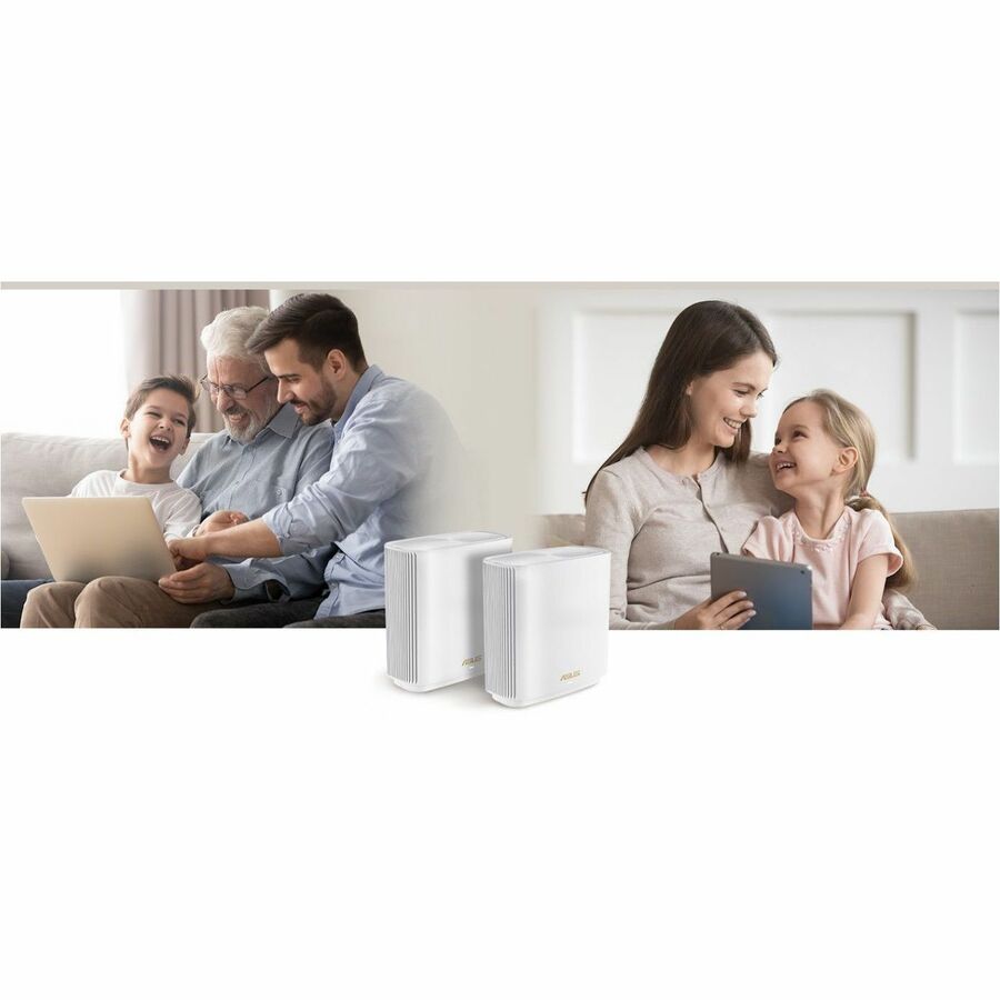 Asus ZenWiFi ET8 (W-3-PK) Wi-Fi 6E IEEE 802.11 a/b/g/n/ac/ax Ethernet Wireless Router ET8 (W-3-PK)