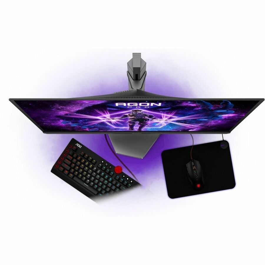 AOC AGON PRO AG276QZD2 27" Class WQHD Gaming OLED Monitor - 16:9 - Black, Gray AG276QZD2