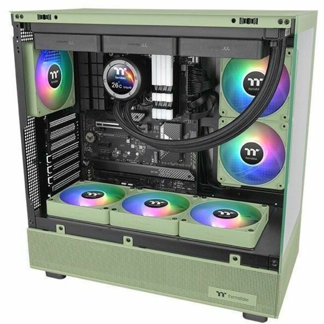 Thermaltake CT120 EX Reverse ARGB Sync PC Cooling Fan Matcha Green (3-Fan Pack) - 3 Pack CL-F198-PL12MG-A