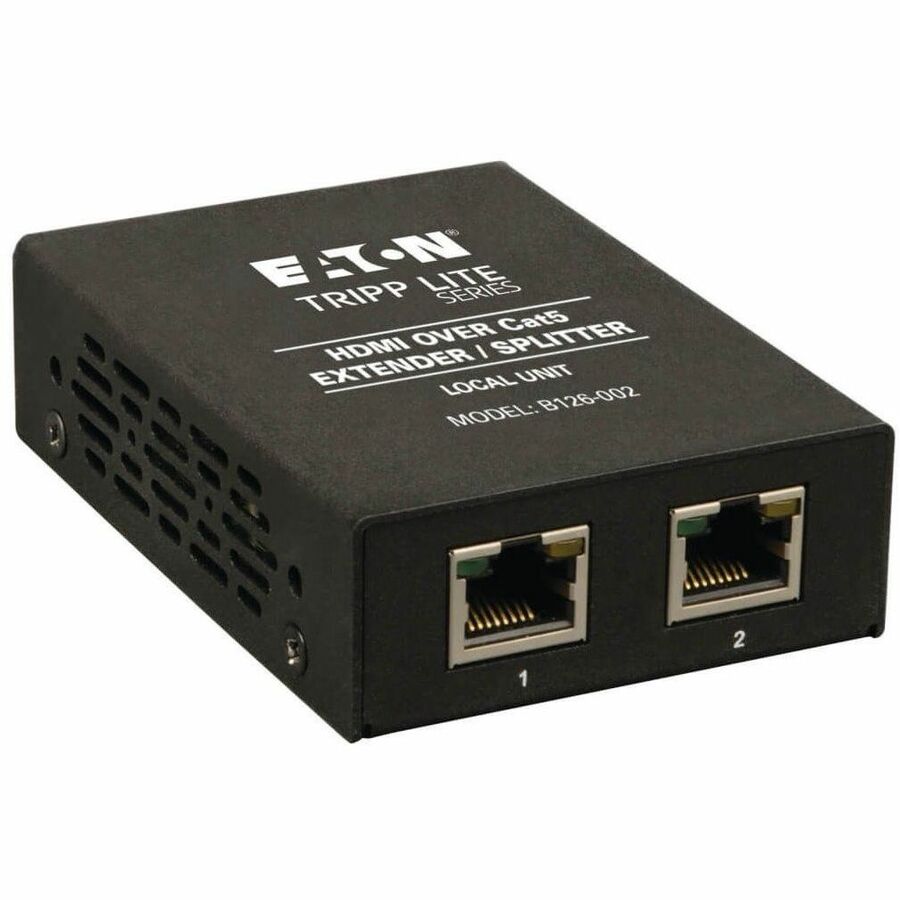 Eaton Tripp Lite Series 2-Port HDMI over Cat5/6 Extender/Splitter, Box-Style Transmitter for Video/Audio, Up to 150 ft. (45 m), TAA B126-002