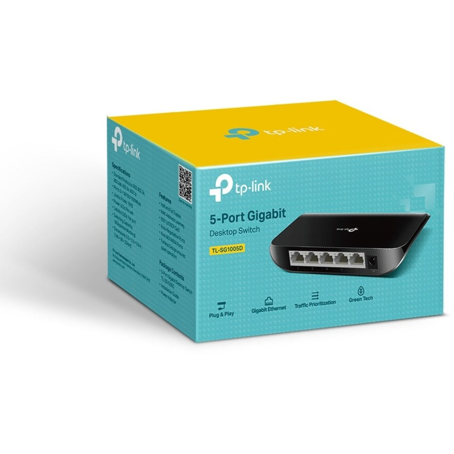 TP-LINK TL-SG1005D - 5 Port Gigabit Ethernet Network Switch TL-SG1005D