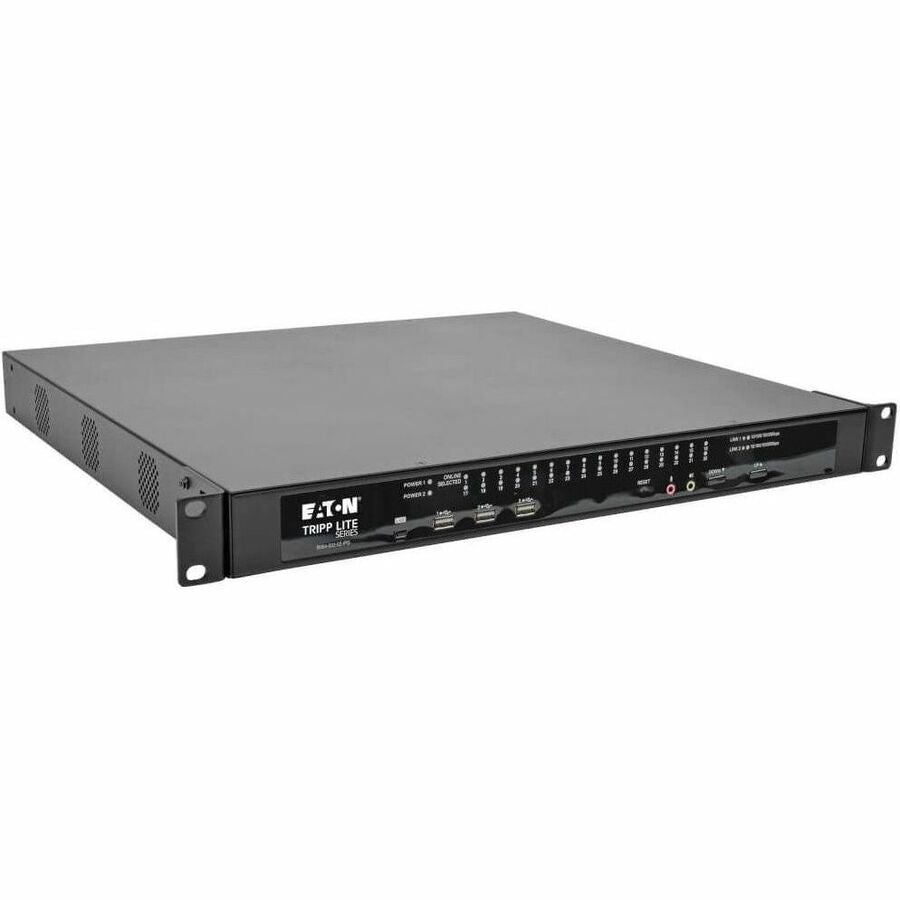 Eaton Tripp Lite Series NetDirector 32-Port Cat5 KVM over IP Switch - Virtual Media, 2 Remote + 1 Local User, 1U Rack-Mount, TAA B064-032-02-IPG