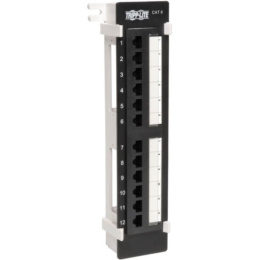 Tripp Lite by Eaton 12-Port Cat6/Cat5 Wall-Mount Vertical 110 Patch Panel, TAA N250-012