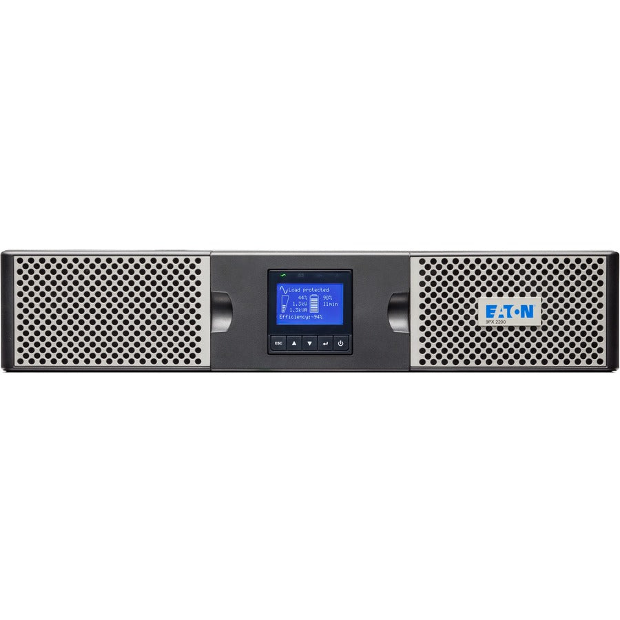 Eaton 9PX 2000VA 1800W 120V Online Double-Conversion UPS - 5-20P, 6x 5-20R, 1 L5-20R Outlets, Cybersecure Network Card, Extended Run, 2U Rack/Tower - Battery Backup 9PX2000RTN