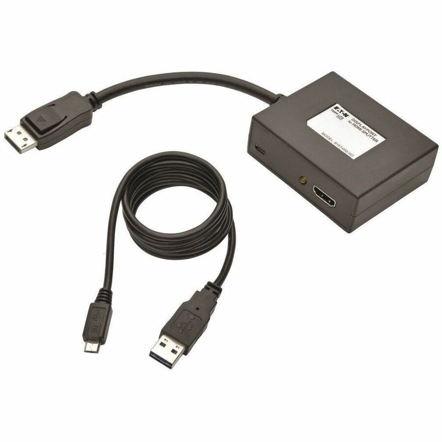 Eaton Tripp Lite Series 2-Port DisplayPort to HDMI Hub, DP1.2, TAA B157-002-HD