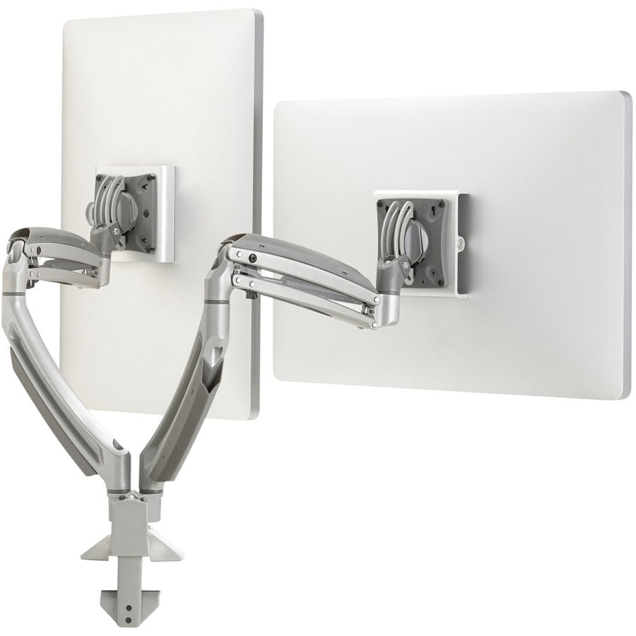 Chief Kontour K1D Dynamic Dual Monitor Arm Desk Mount - For Displays 10-38" - Silver K1D220S
