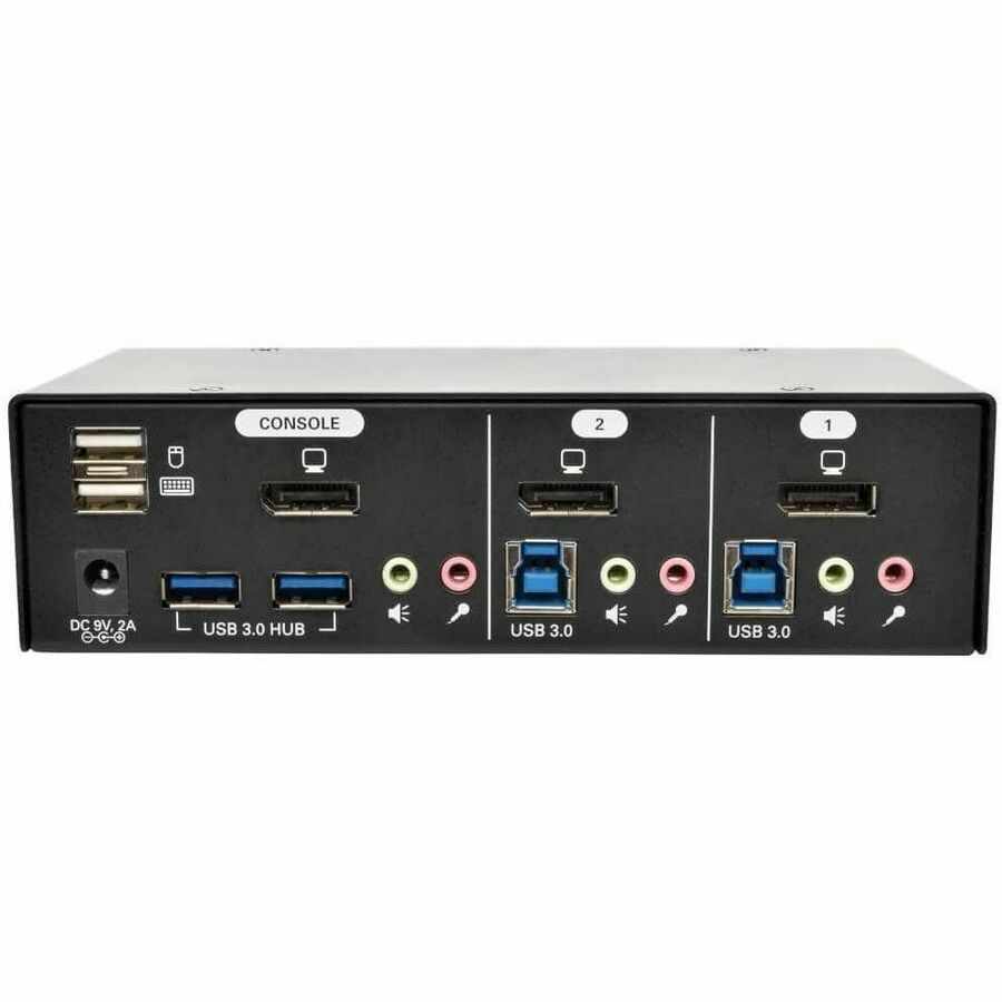 Eaton Tripp Lite Series 2-Port DisplayPort KVM Switch with Audio, Cables and USB 3.0 SuperSpeed Hub B004-DPUA2-K