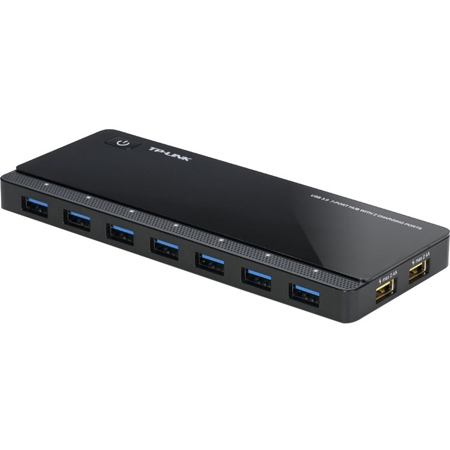 TP-Link UH720 - Powered USB Hub 3.0 with 7 USB 3.0 Data Ports and 2 Smart Charging USB Ports UH720