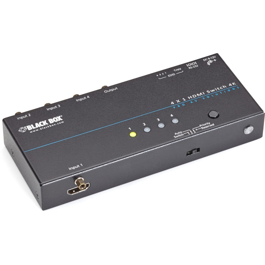 Black Box 4K HDMI Switch - 4 x 1 VSW-HDMI4X1-4K