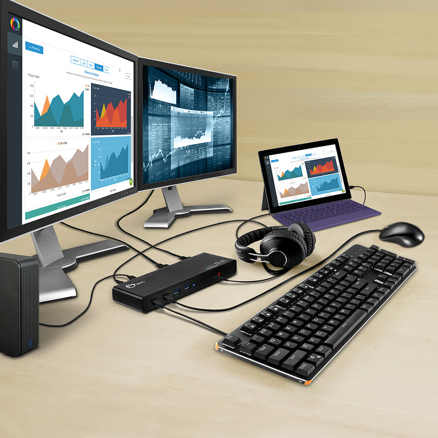 SIIG USB 3.0 4K Dual Video Docking Station JU-DK0411-S1