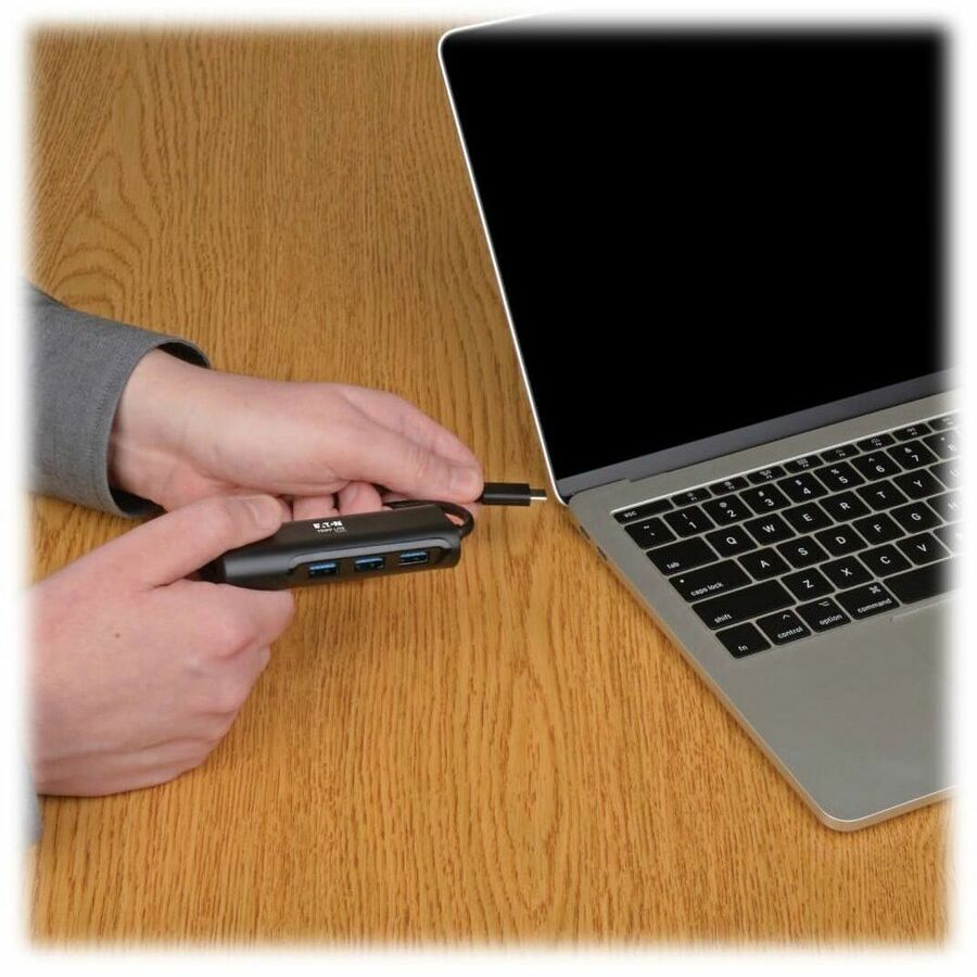 Eaton Tripp Lite Series 4-Port USB-C Hub, USB 3.x (5Gbps), 4x USB-A Ports, Black U460-004-4AB