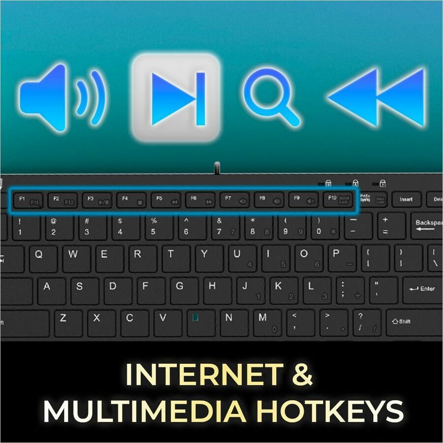 Adesso EasyTouch Rackmount Touchpad Keyboard AKB-425UB