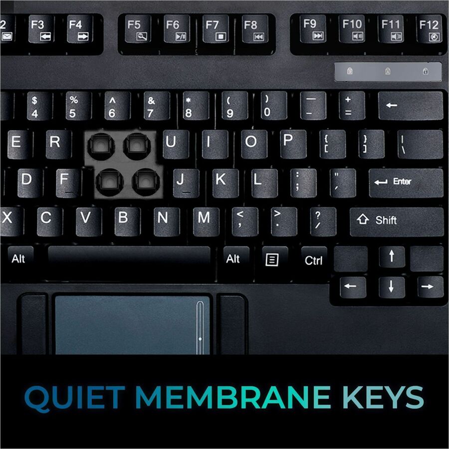 Adesso EasyTouch Rackmount Touchpad Keyboard AKB-425UB