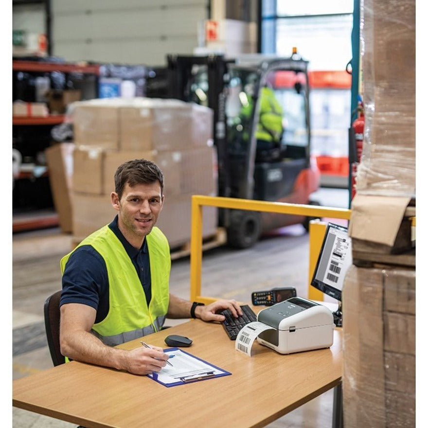 Brother TD-4210D Desktop Direct Thermal Printer - Monochrome - Label Print - USB - USB Host - Serial TD4210D