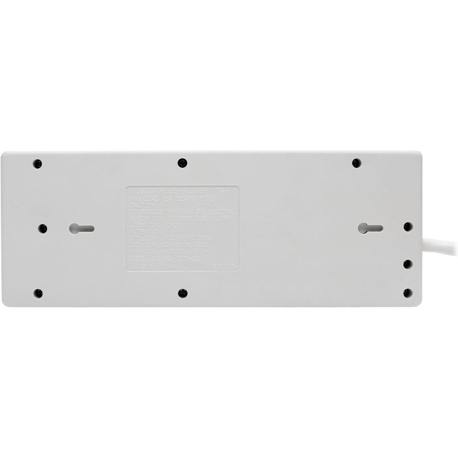 Tripp Lite by Eaton Protect It! 8-Outlet Computer Surge Protector, 8 ft. (2.43 m) Cord, 3150 Joules, Tel/Modem/Fax Protection, TAA TLP808TELTAA