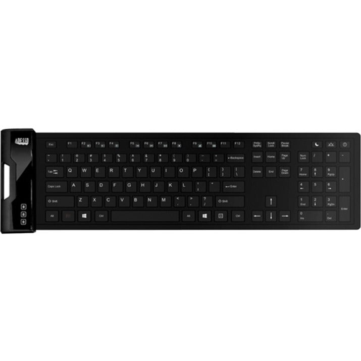 Adesso SlimTouch 232 Antimicrobial Waterproof Flex Keyboard (Full Size) AKB-232UB