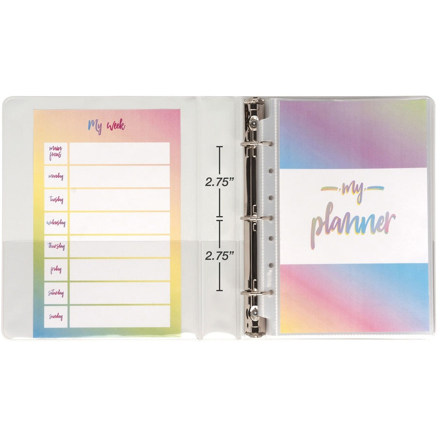 Samsill Economy Junior 1 Inch View 3 Ring Binder - White 6 Pack MP28507