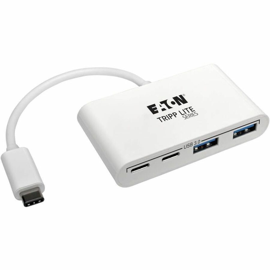 Eaton Tripp Lite Series 4-Port USB-C Hub, USB 3.x (5Gbps), 2x USB-A, 2x USB-C, White U460-004-2A2C