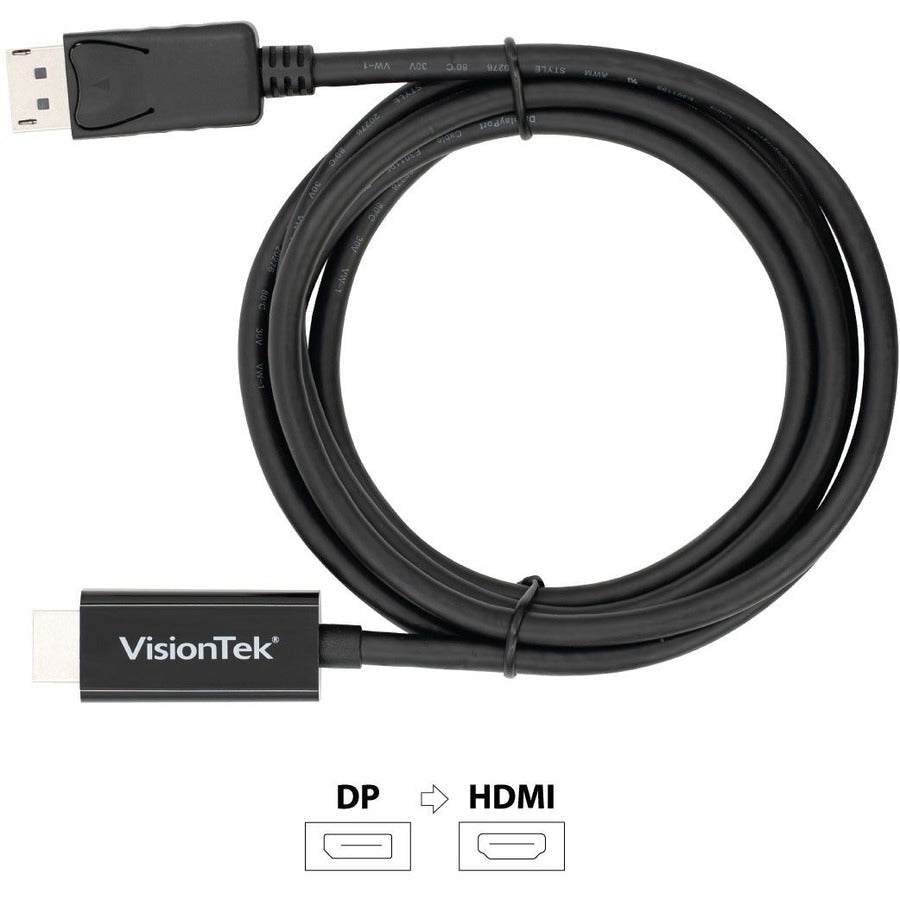VisionTek DisplayPort to HDMI 2M Active Cable (M/M) 901214