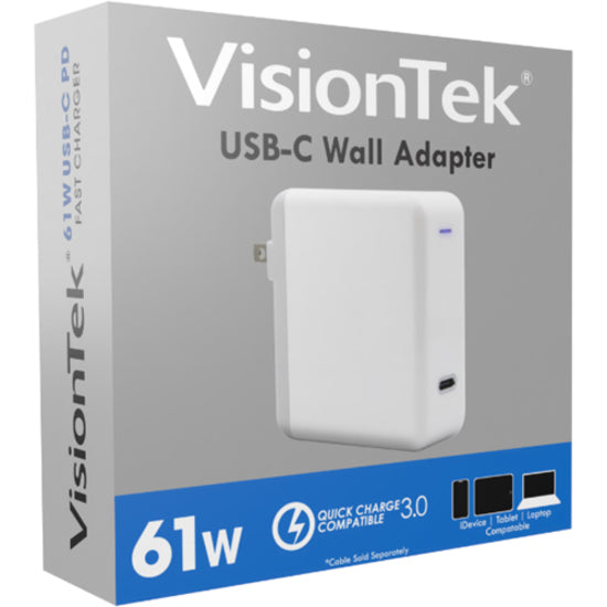 VisionTek USB-C 61W Quick Charge Plug 901283