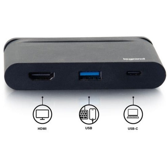 C2G USB C Mini Dock with HDMI, USB & Power Deliery up to 100W 26915