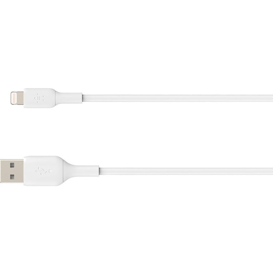 Belkin BoostCharge Lightning to USB-A Cable (3 meter / 9.9 foot, White) CAA001BT3MWH