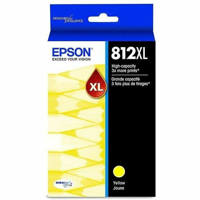 Epson DURABrite Ultra T812 Original Ultra High Yield Inkjet Ink Cartridge - Yellow - 1 Each T812XL420-S