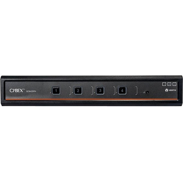 Vertiv Cybex SC900 Secure KVM | Dual Head | 4 Port Universal DisplayPort | NIAP version 4.0 Certified SC940DPH-400