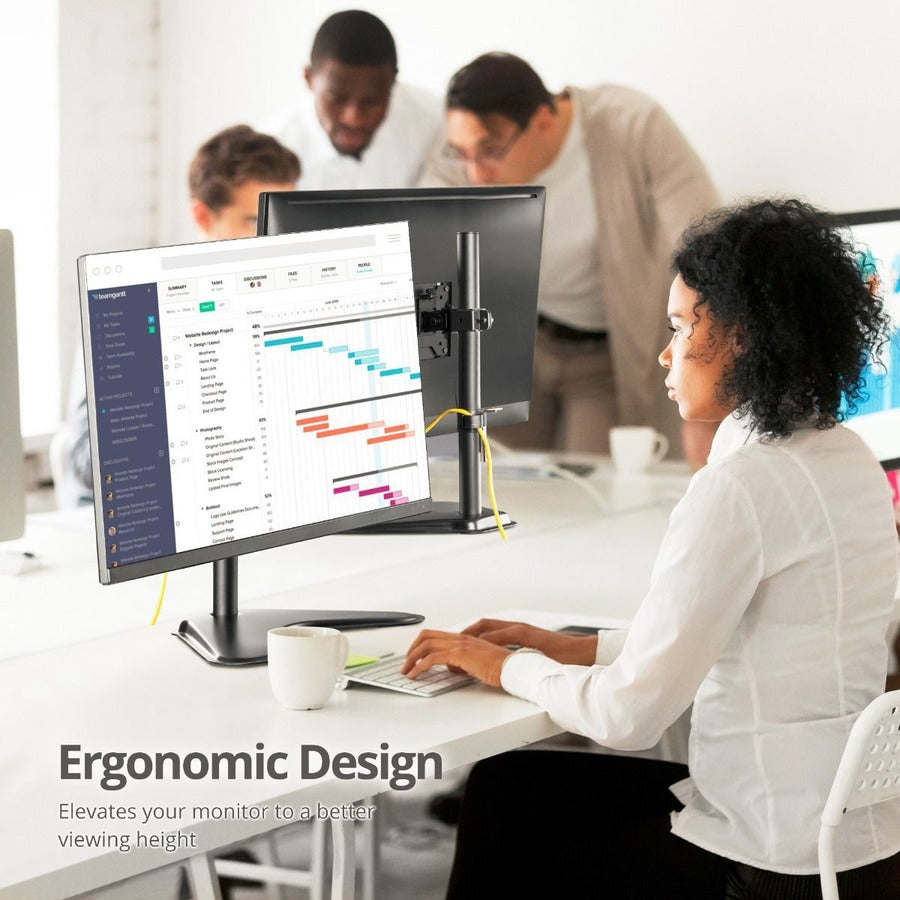 SIIG Height Adjustable Single Monitor Freestanding Desk Stand for 13" to 32" CE-MT3B11-S1