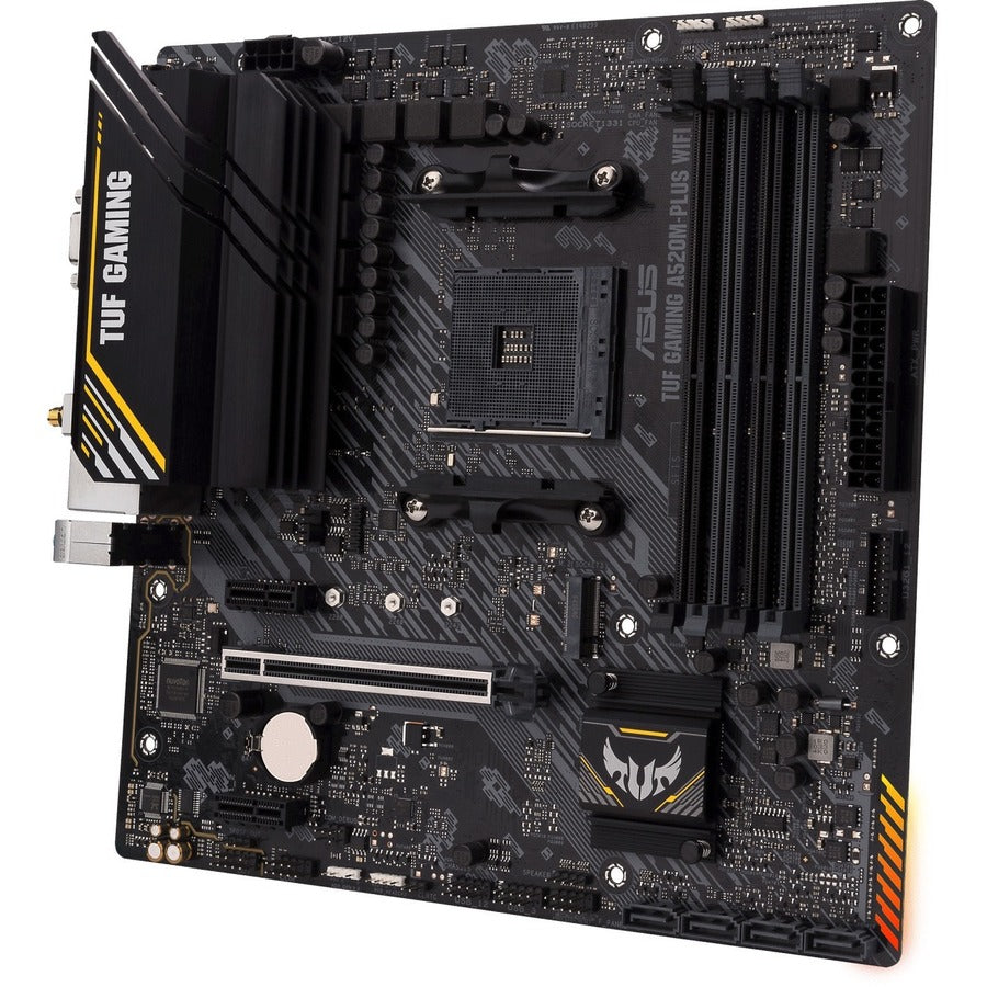 TUF GAMING A520M-PLUS WIFI Gaming Desktop Motherboard - AMD A520 Chipset - Socket AM4 - Micro ATX TUF GAMING A520M-PLUS WIF