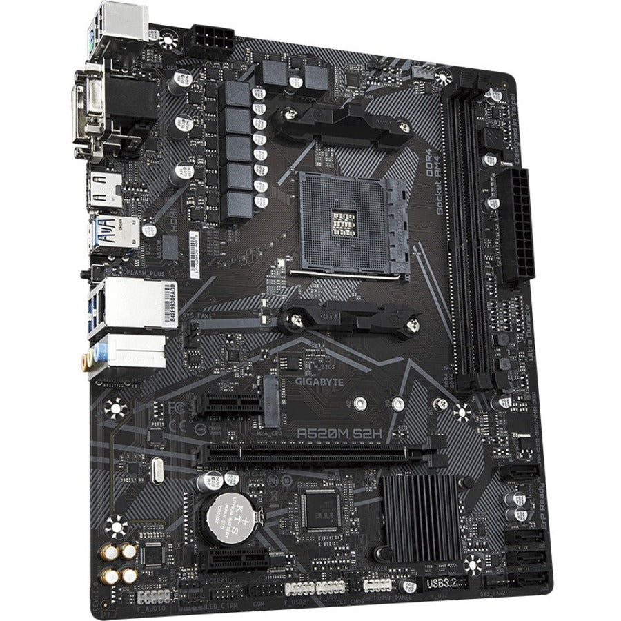 Gigabyte Ultra Durable A520M S2H Desktop Motherboard - AMD A520 Chipset - Socket AM4 - Micro ATX A520M S2H