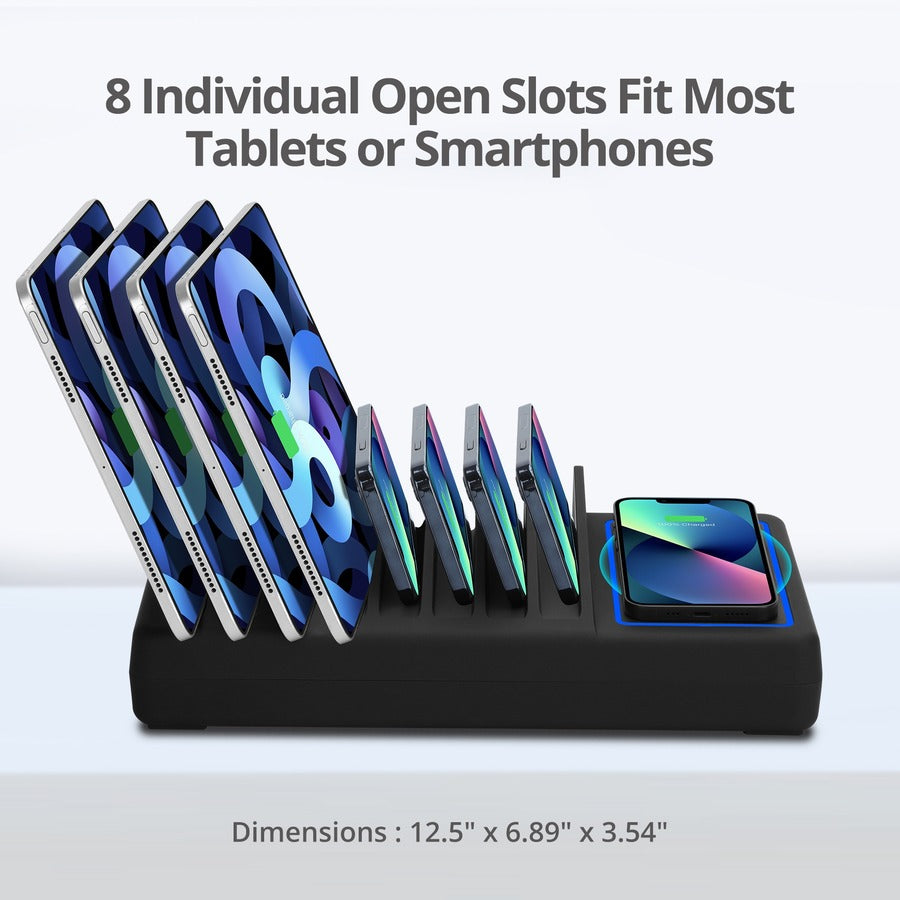 SIIG 10-Port USB-A/C & Wireless Charging Station - 150W AC-PW1R11-S1