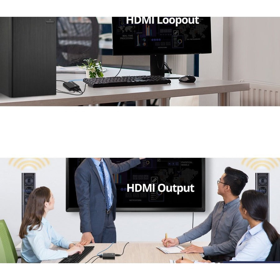 SIIG 1080p HDMI USB KVM Over Cat6 Extender - 70m CE-H27411-S1