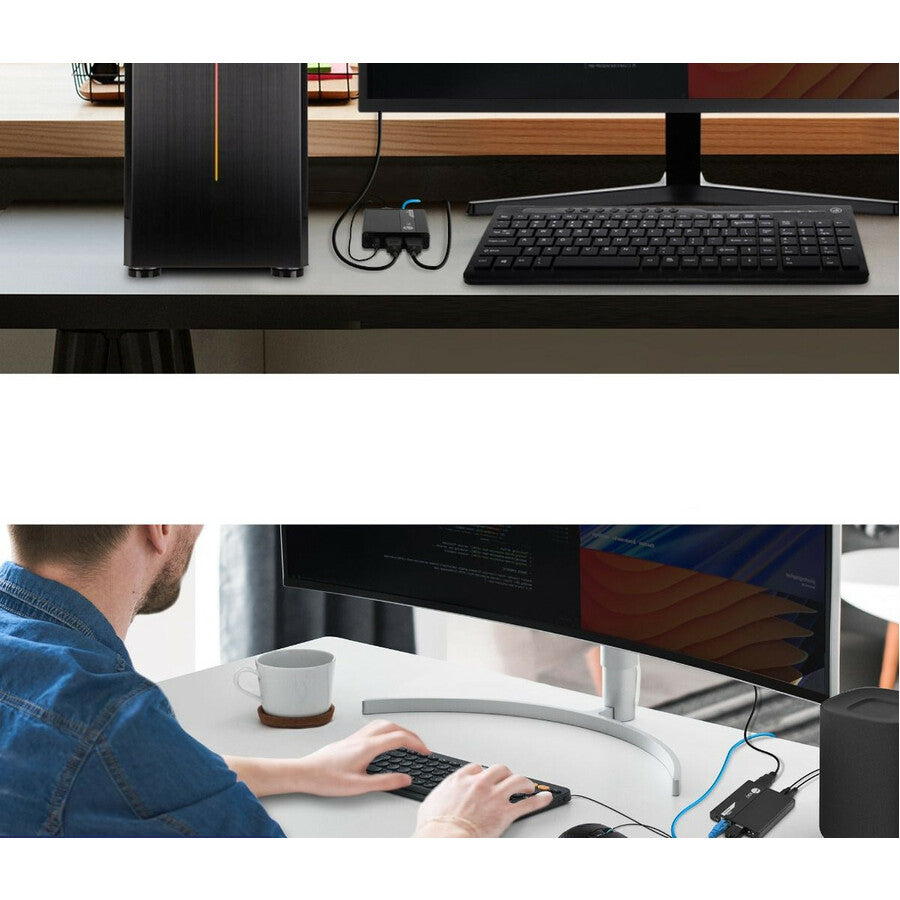 SIIG 1080p HDMI USB KVM Over Cat6 Extender - 70m CE-H27411-S1