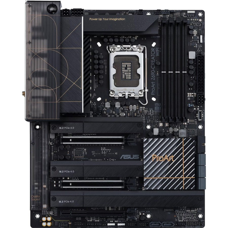 Asus ProArt Z690-CREATOR WIFI Desktop Motherboard - Intel Z690 Chipset - Socket LGA-1700 - Intel Optane Memory Ready - ATX PROARTZ690-CREATORWIFI
