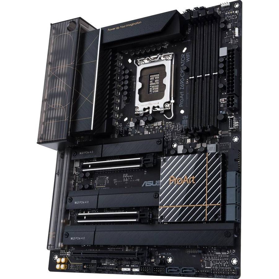 Asus ProArt Z690-CREATOR WIFI Desktop Motherboard - Intel Z690 Chipset - Socket LGA-1700 - Intel Optane Memory Ready - ATX PROARTZ690-CREATORWIFI