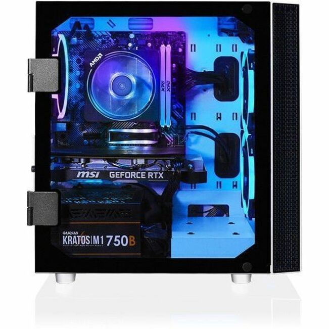 CLX SET Gaming Desktop Computer - Intel Core i5 10th Gen i5-10400F - 16 GB - 2 TB HDD - 500 GB SSD - Mini-tower - White TGMSETRTM1614WM