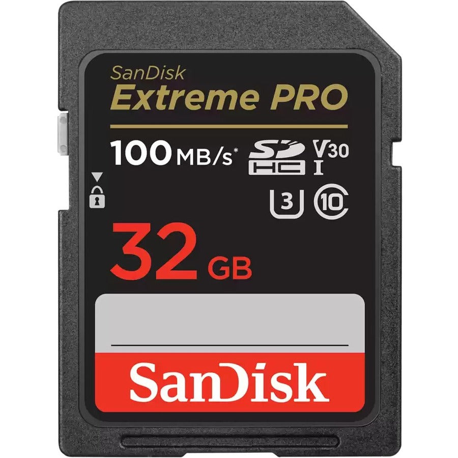 SanDisk Extreme PRO 32 GB Class 10/UHS-I (U3) V30 SDHC - 1 Pack SDSDXXO-032G-ANCIN