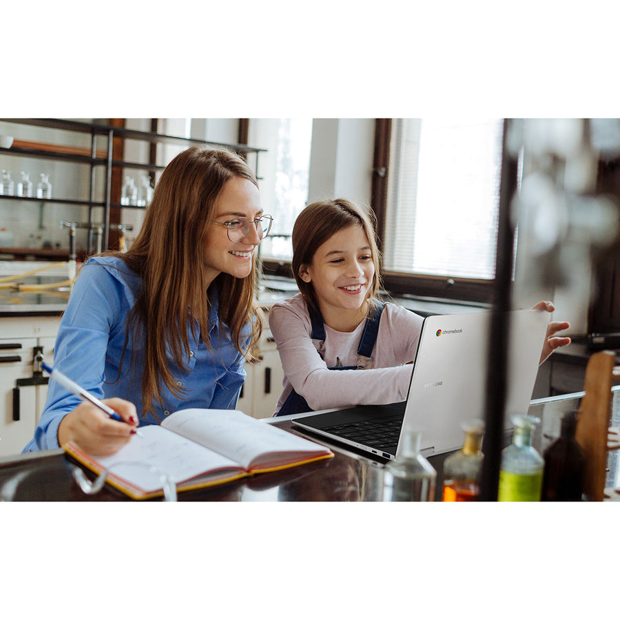 Samsung Galaxy Chromebook 2 XE520QEA-KB2US 12.4" Touchscreen Convertible 2 in 1 Chromebook - WQXGA - Intel Celeron N4500 - 4 GB - 64 GB Flash Memory - Silver XE520QEA-KB2US