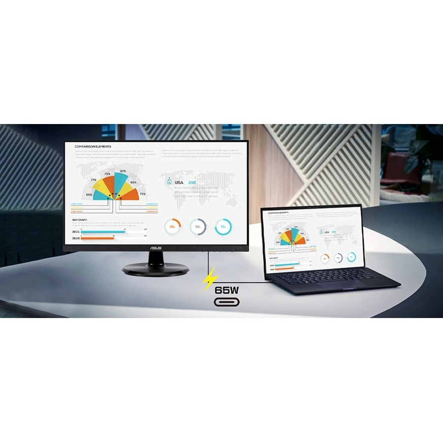 Asus VA27DCP 27" Class Full HD LCD Monitor - 16:9 - Black VA27DCP