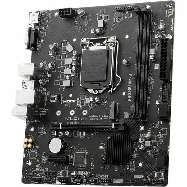 MSI PRO H510M-B Desktop Motherboard - Intel H470 Chipset - Socket LGA-1200 - Micro ATX PRO-H510M-B