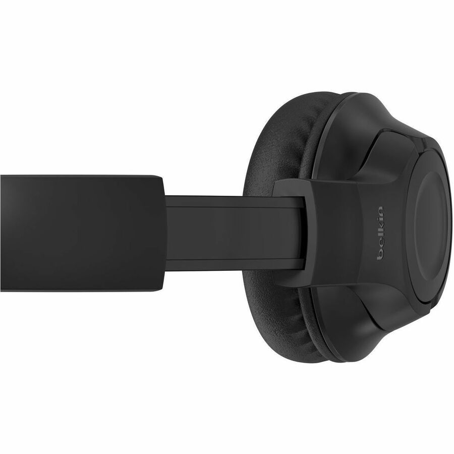Belkin Wireless Over-Ear Headset for Kids with Mic - On-Ear Earphones for iPhone, iPad, Fire Tablet & More - Black AUD006btBLK