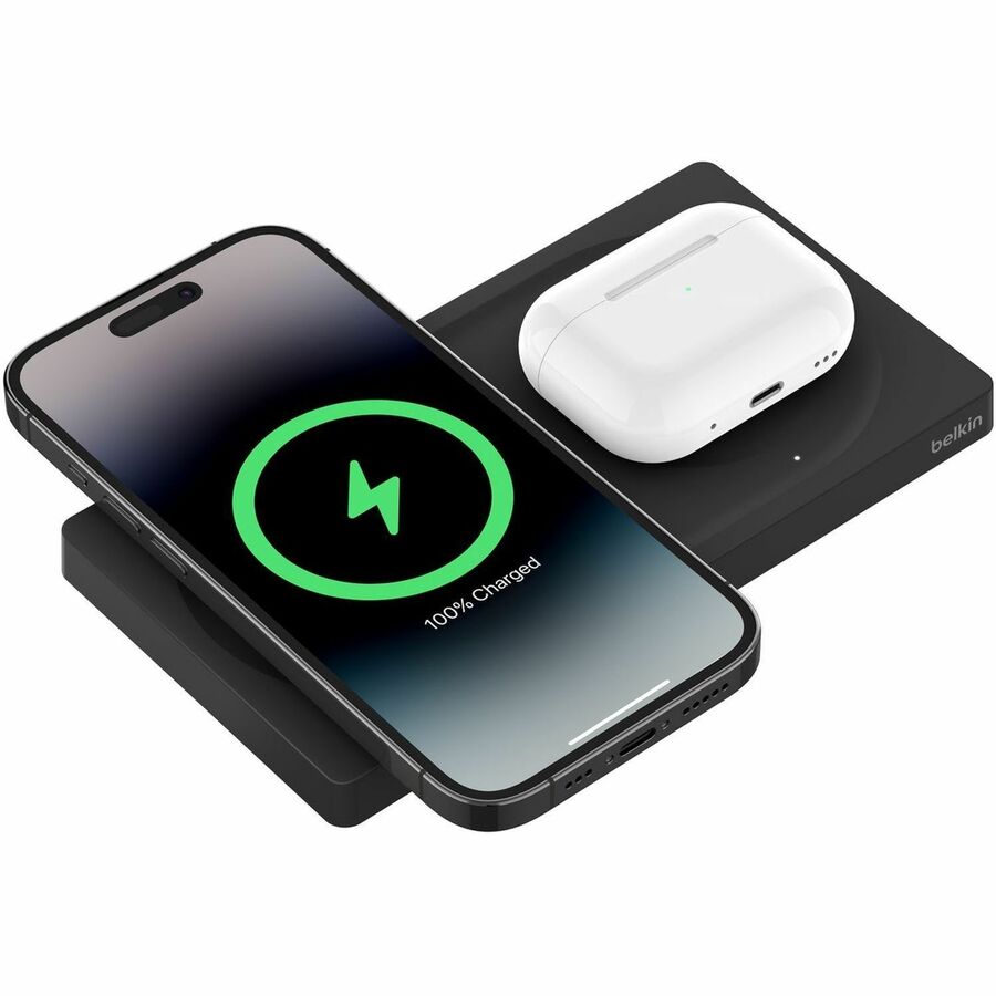 Belkin BoostCharge Pro 2-in-1 Wireless Charging Pad with MagSafe 15W WIZ019ttBK