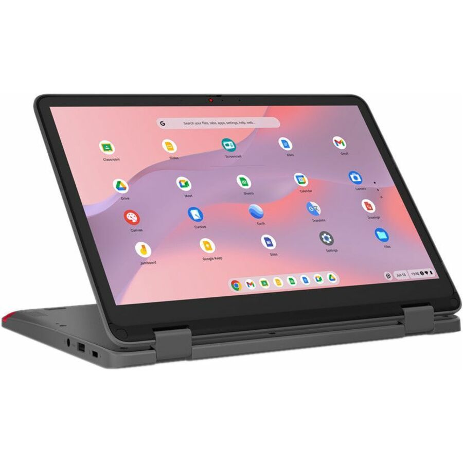 Lenovo 500e Yoga Chromebook Gen 4 82W40009US 12.2" Touchscreen Convertible 2 in 1 Chromebook - WUXGA - Intel N100 - 4 GB - 32 GB Flash Memory - English Keyboard - Graphite Gray 82W40009US