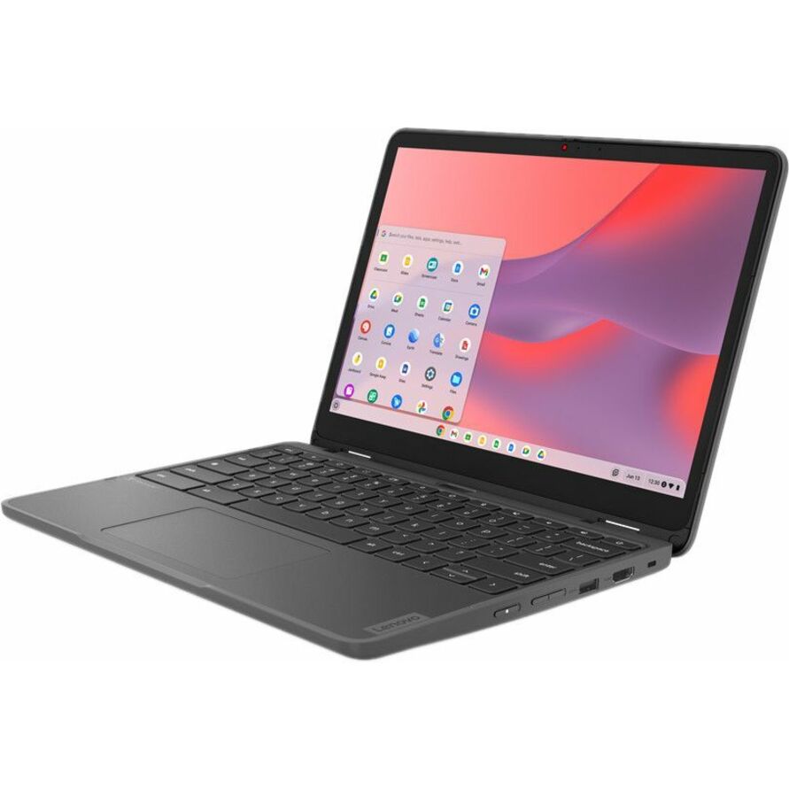 Lenovo 500e Yoga Chromebook Gen 4 82W40009US 12.2" Touchscreen Convertible 2 in 1 Chromebook - WUXGA - Intel N100 - 4 GB - 32 GB Flash Memory - English Keyboard - Graphite Gray 82W40009US