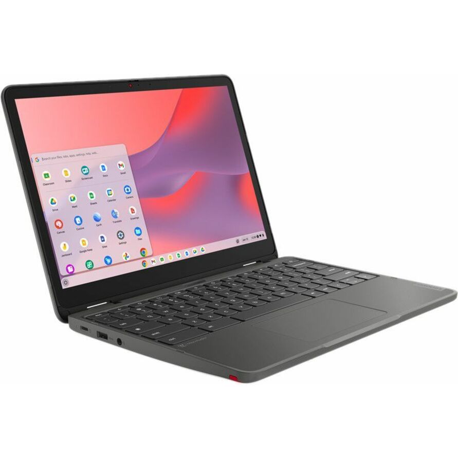 Lenovo 500e Yoga Chromebook Gen 4 82W40009US 12.2" Touchscreen Convertible 2 in 1 Chromebook - WUXGA - Intel N100 - 4 GB - 32 GB Flash Memory - English Keyboard - Graphite Gray 82W40009US