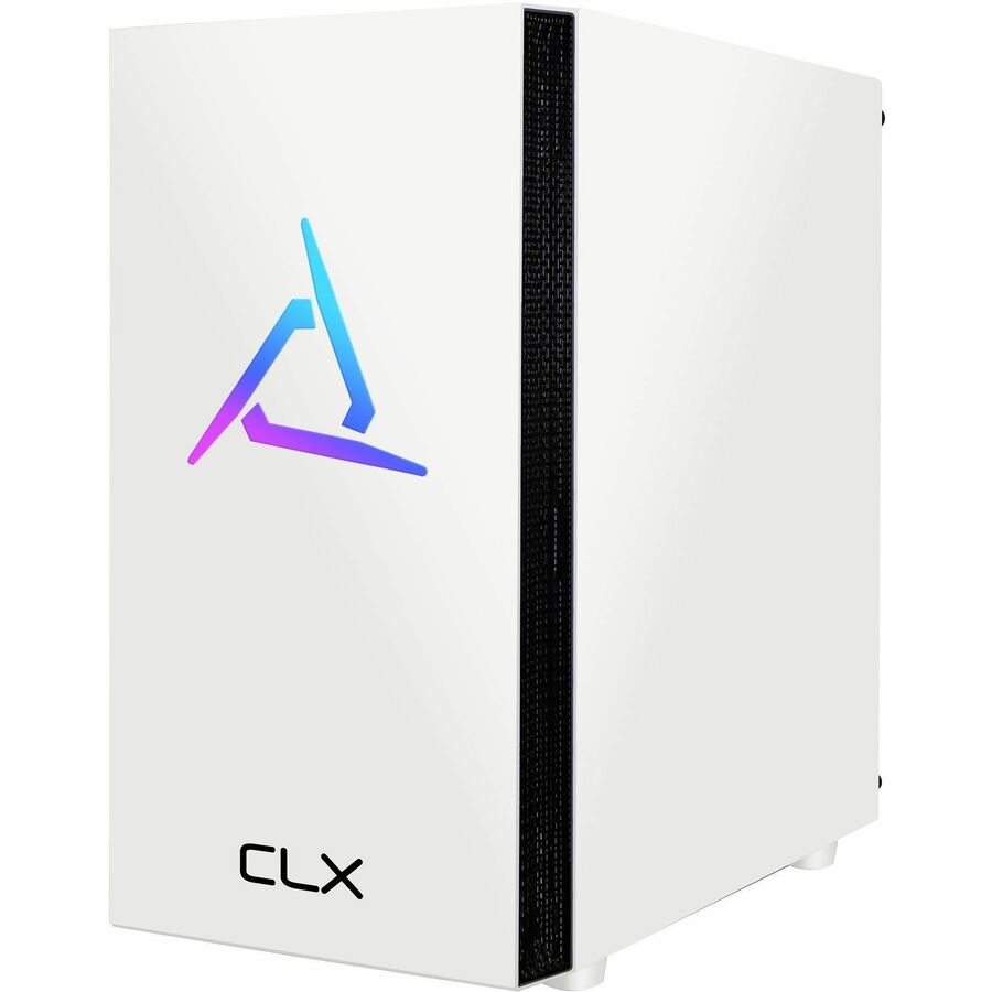 CLX SET TGMSETRXM2508WM Gaming Desktop Computer - AMD Ryzen 5 5600 - 16 GB - 1 TB SSD - Micro Tower - White TGMSETRXM2508WM