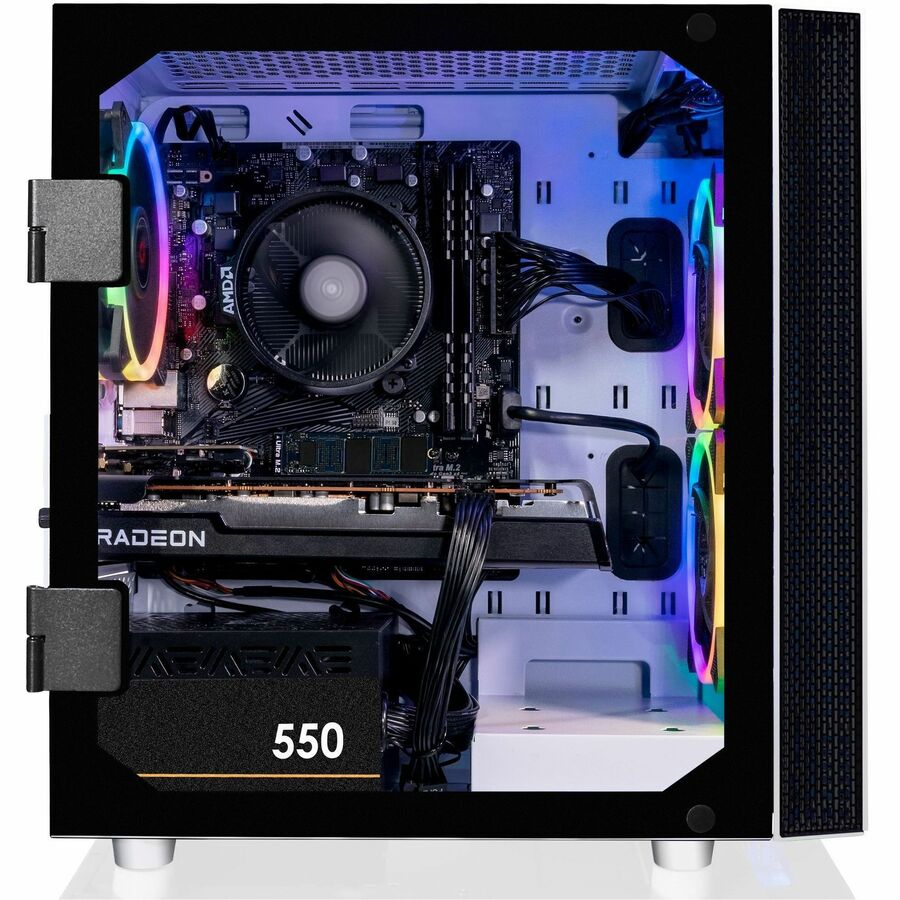 CLX SET TGMSETRXM2508WM Gaming Desktop Computer - AMD Ryzen 5 5600 - 16 GB - 1 TB SSD - Micro Tower - White TGMSETRXM2508WM
