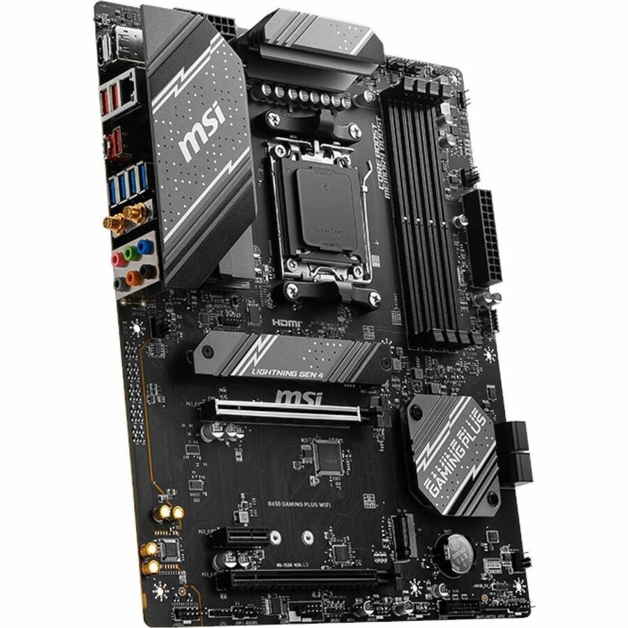 MSI B650 GAMING PLUS WIFI Gaming Desktop Motherboard - AMD B650 Chipset - Socket AM5 - ATX B650GPWIFI