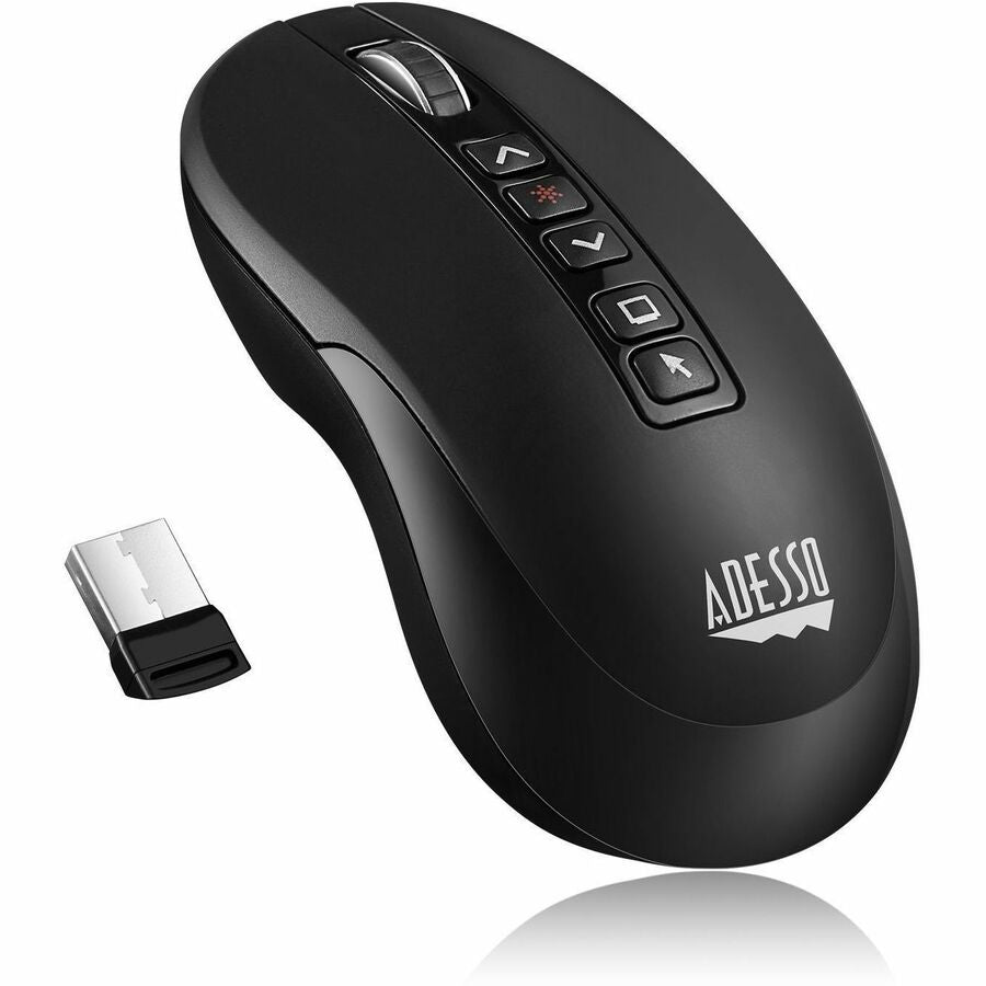 Adesso Air Mouse Wireless Desktop Presenter Mouse With Laser Pointer IMOUSE P40